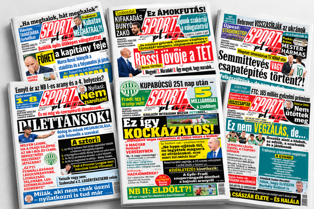 Sportplusz hetilap előfizetés postai kiszállítással - 6 hónapra