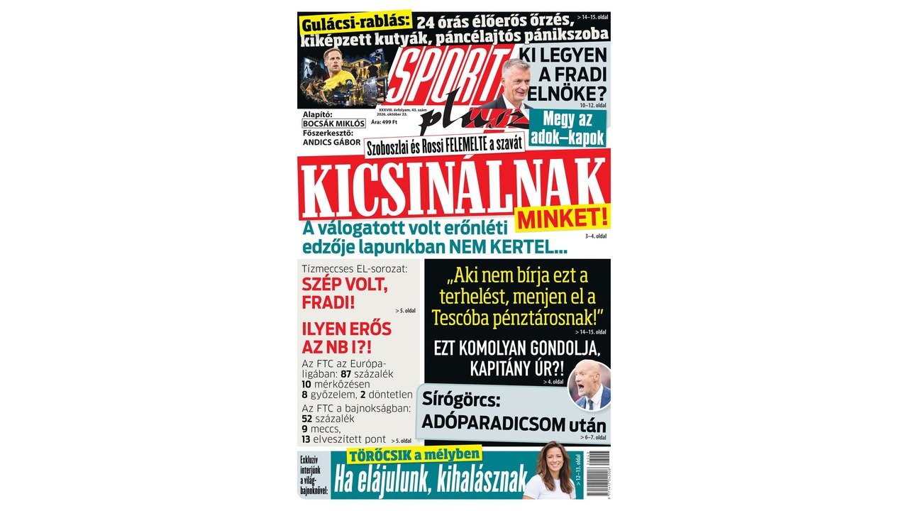 Legfrissebb számunkból